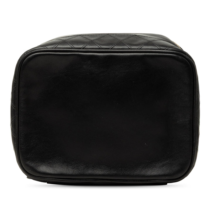 CC Matelassé Vanity Cuir d'agneau Noir