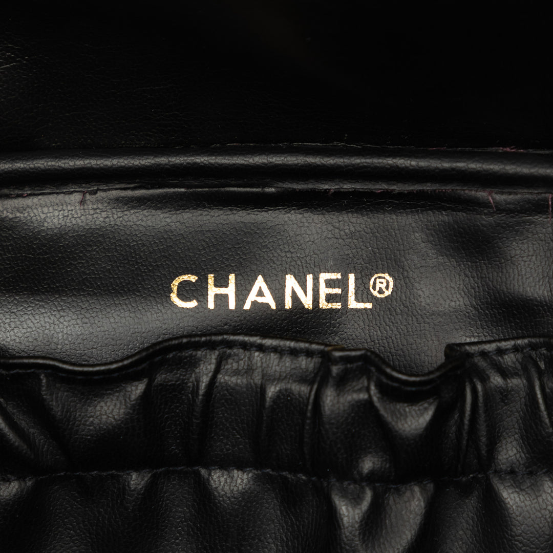 CC Matelassé Vanity Cuir d'agneau Noir