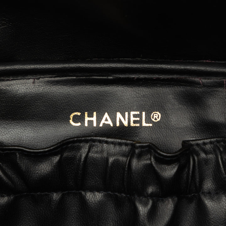 CC Matelassé Vanity Cuir d'agneau Noir
