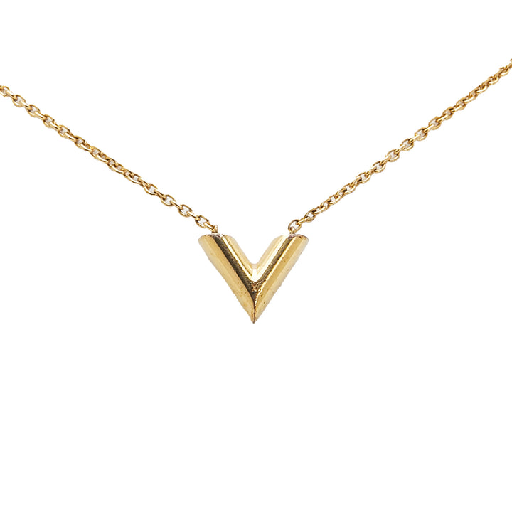 plaqué Essential V Collier Doré