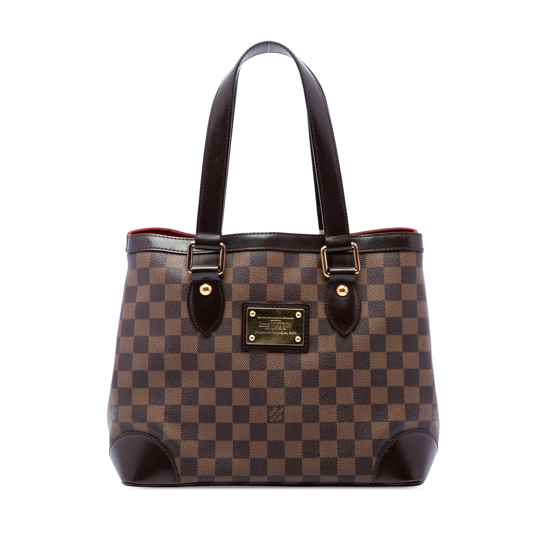 Louis Vuitton Cabas Hampstead Damier Ébène PM Marron – vue principale – GABY PARIS
