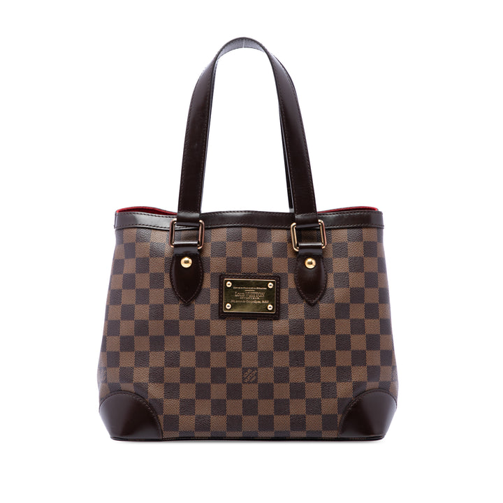 Louis Vuitton Cabas Hampstead Damier Ébène PM Marron – vue principale – GABY PARIS