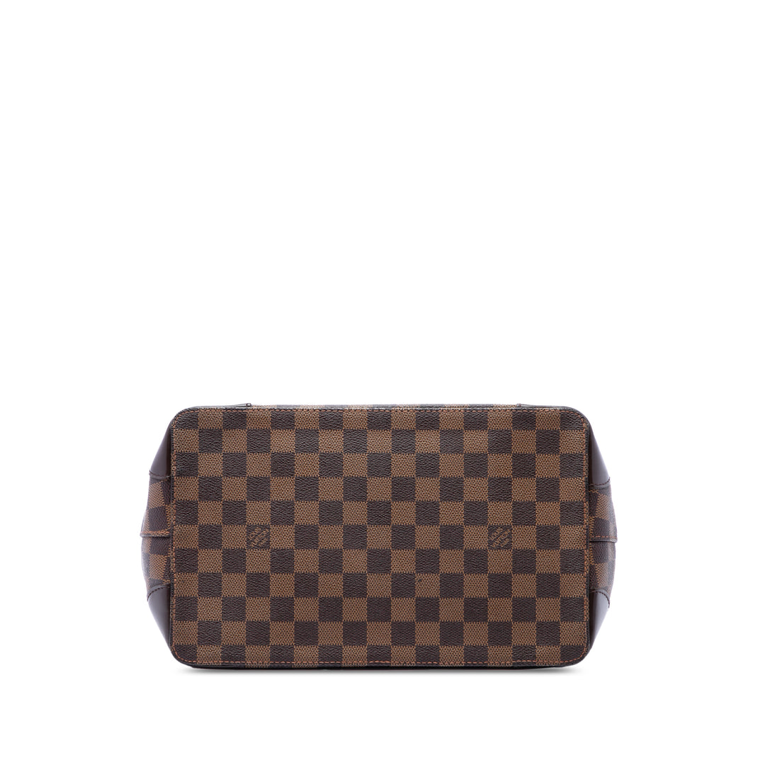 Louis Vuitton Cabas Hampstead Damier Ébène PM Marron – vue 3 – GABY PARIS