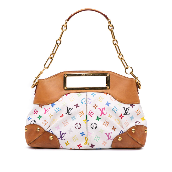 Louis Vuitton Monogram Multicolore Judy MM Blanc