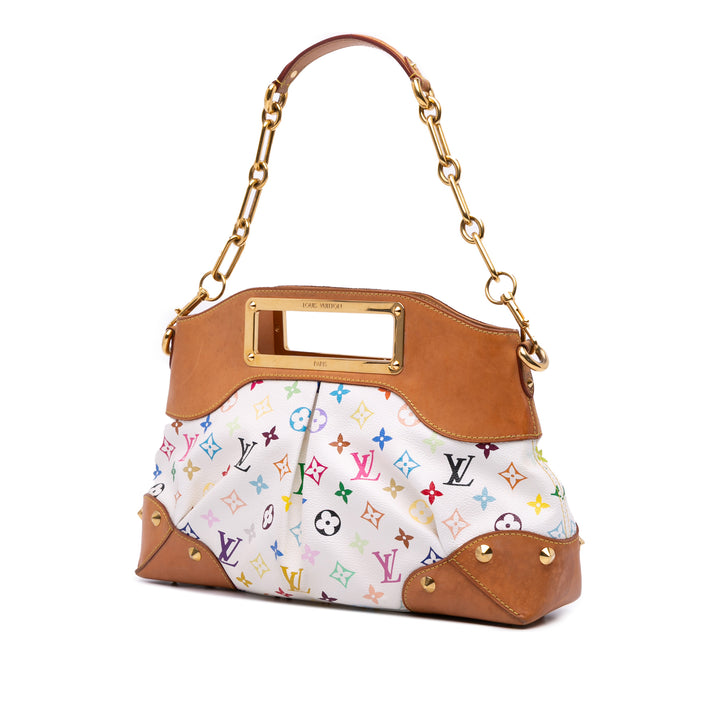 Louis Vuitton Monogram Multicolore Judy MM Blanc