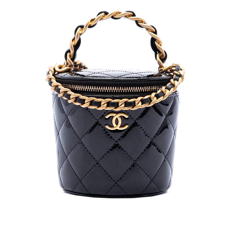 Chanel Vanity Matelassé Afternoon Tea avec chaîne Noir – vue principale – GABY PARIS
