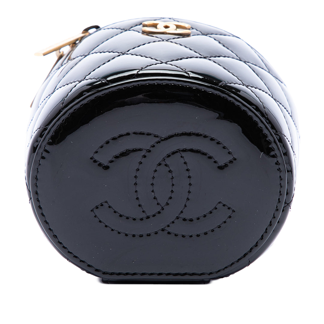 Chanel Vanity Matelassé Afternoon Tea avec chaîne Noir – vue 3 – GABY PARIS