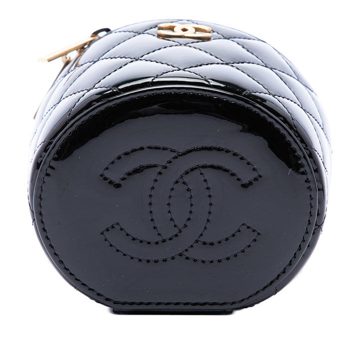 Chanel Vanity Matelassé Afternoon Tea avec chaîne Noir – vue 3 – GABY PARIS
