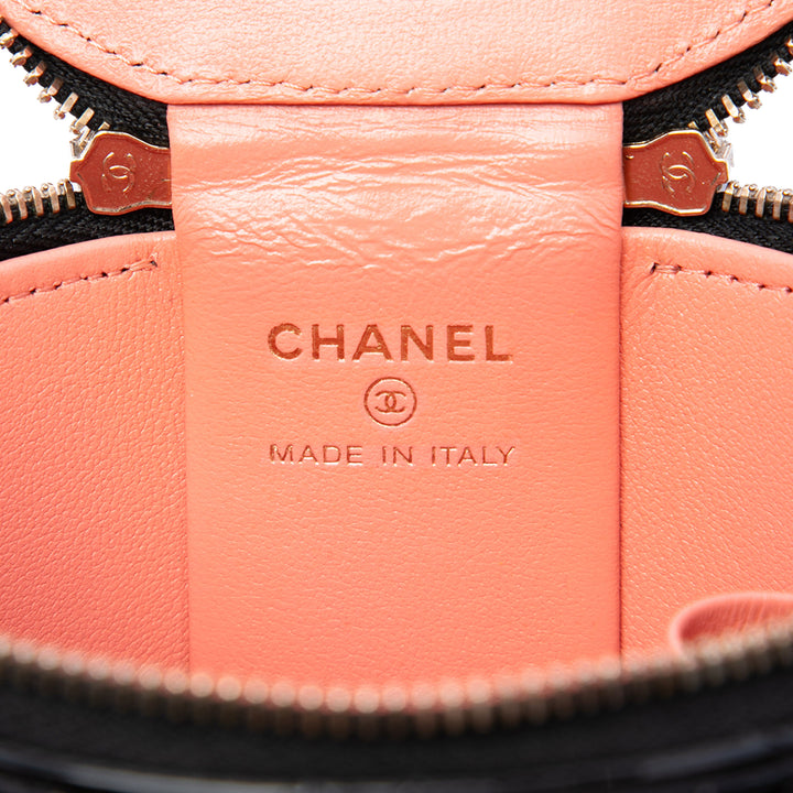 Chanel Vanity Matelassé Afternoon Tea avec chaîne Noir – vue 5 – GABY PARIS