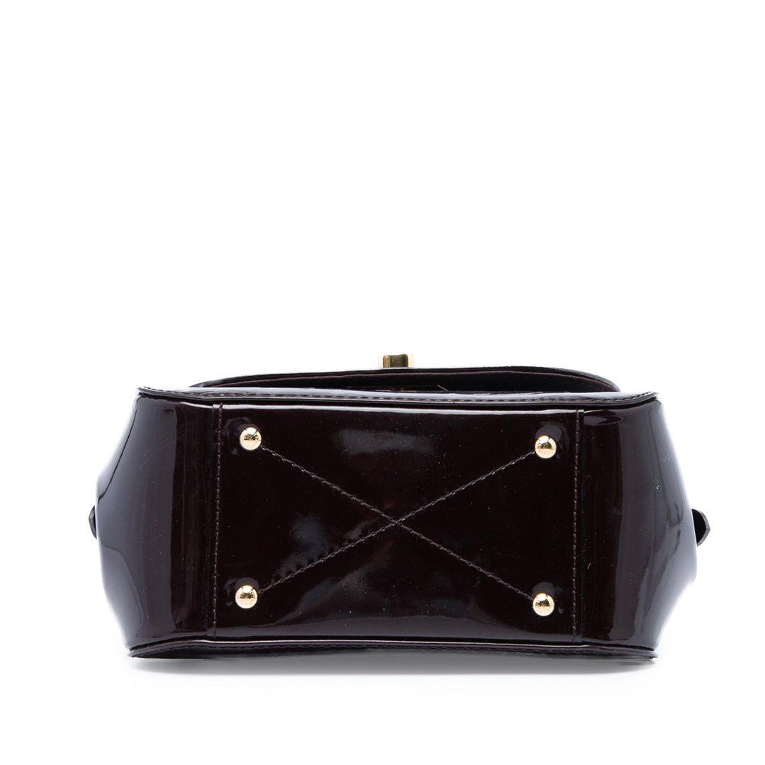 Pasadena Cuir verni Monogram Violet
