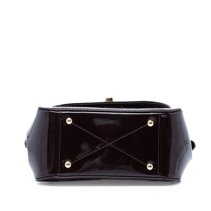 Pasadena Cuir verni Monogram Violet