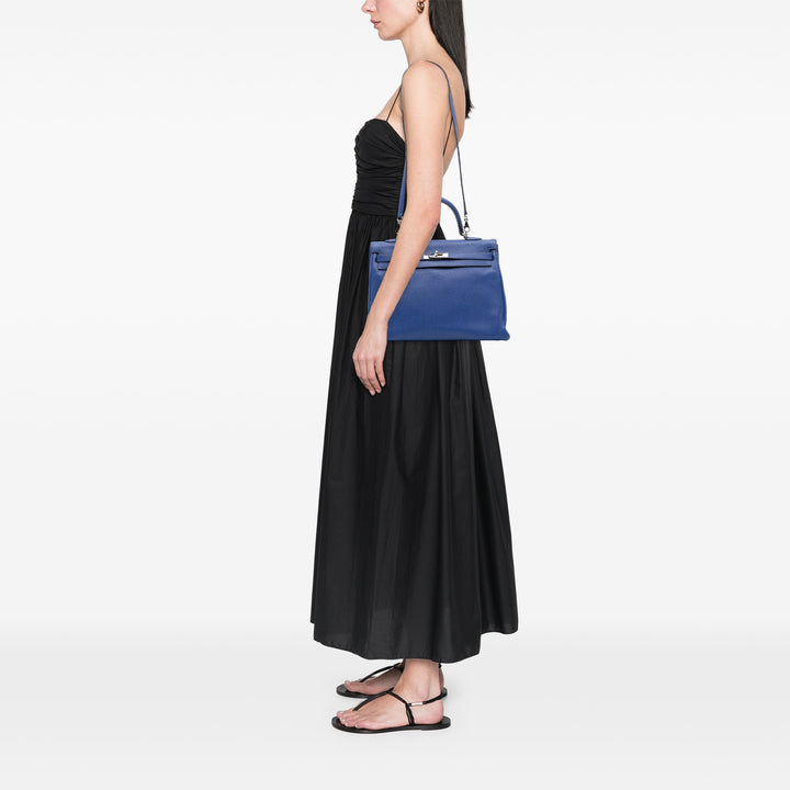 Hermès Togo Kelly II Retourne 35 Bleu – GABY PARIS Authentique