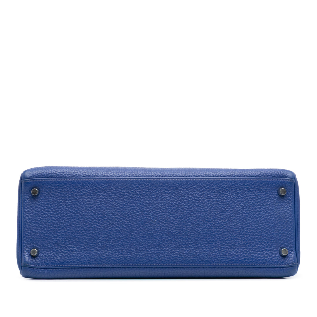 Hermès Togo Kelly II Retourne 32 Bleu