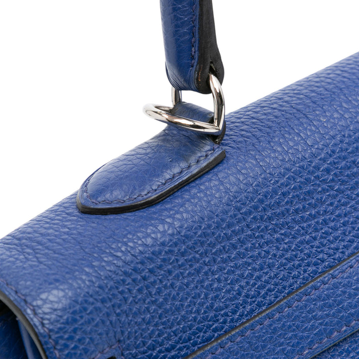 Hermès Togo Kelly II Retourne 32 Bleu