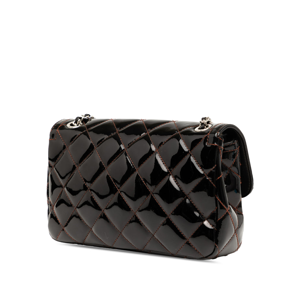 Chanel Small Quilted Cuir verni Coco Shine Flap Noir – GABY PARIS Authentique