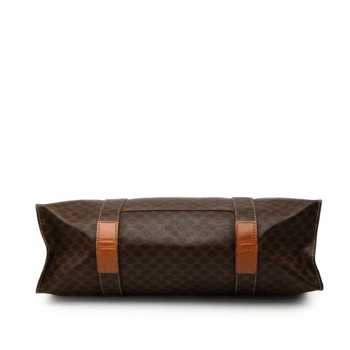 Celine Macadam Cabas Toile enduite Marron – vue 3 – GABY PARIS
