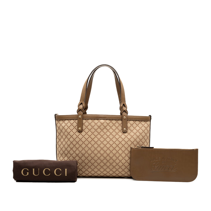 Gucci Diamante Toile Craft Cabas
