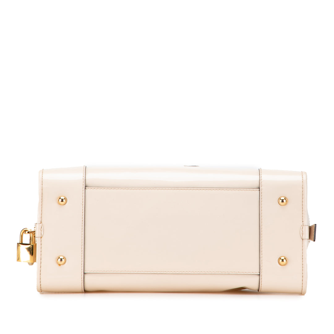 LOEWE Cuir verni Amazona 28 Sac à main Marron – GABY PARIS Authentique