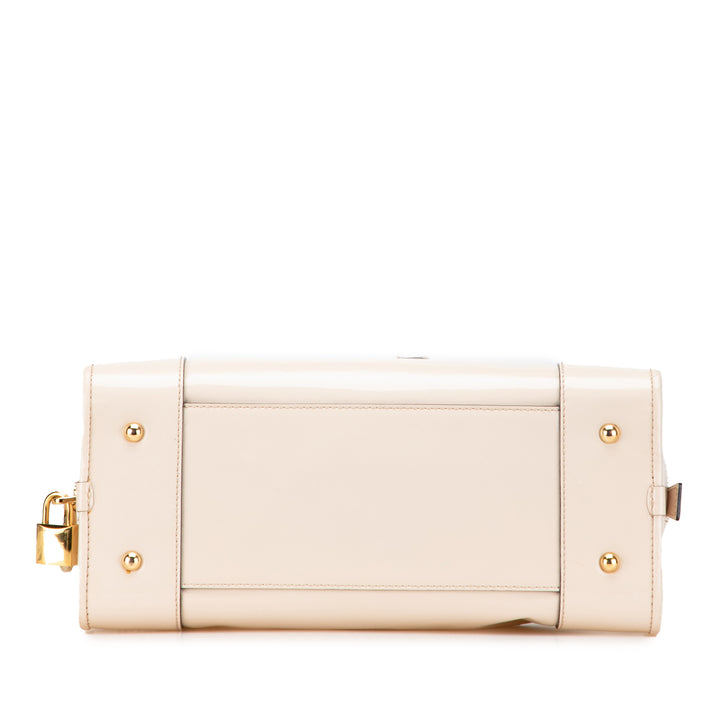 LOEWE Cuir verni Amazona 28 Sac à main Marron – GABY PARIS Authentique