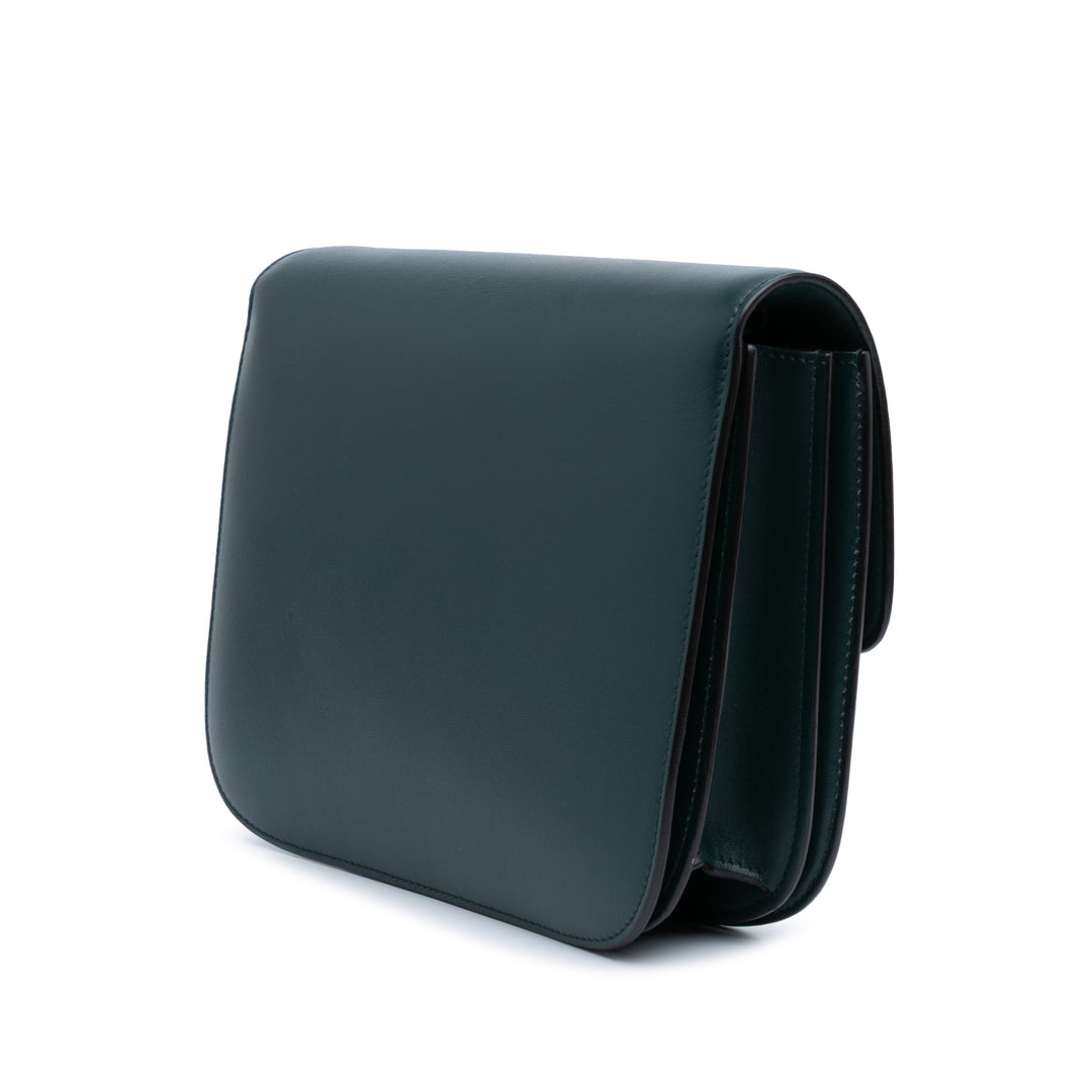 Celine Medium Cuir de veau Classic Boîte Vert
