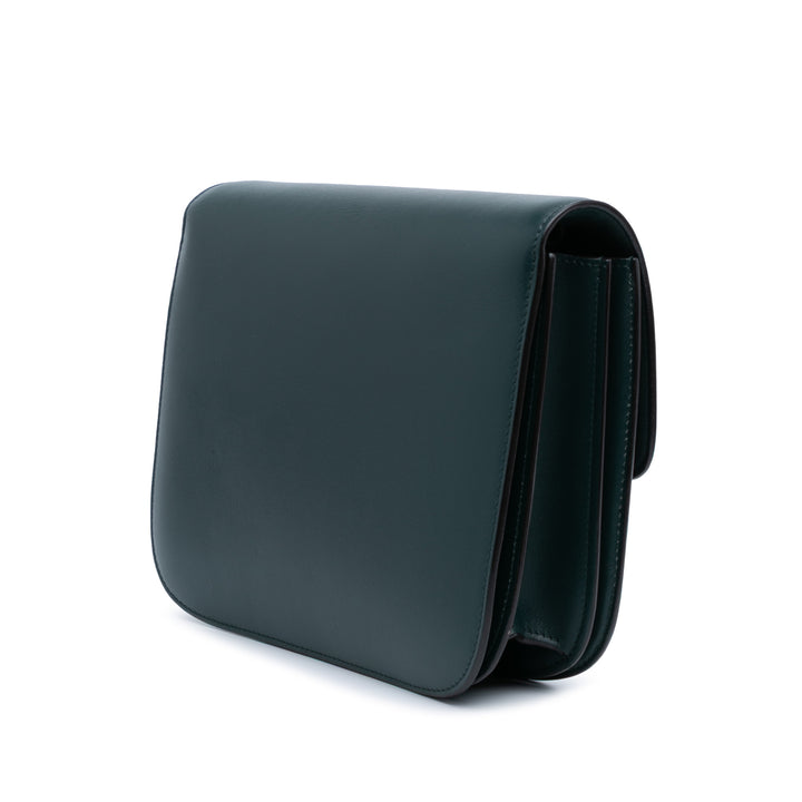 Celine Medium Cuir de veau Classic Boîte Vert