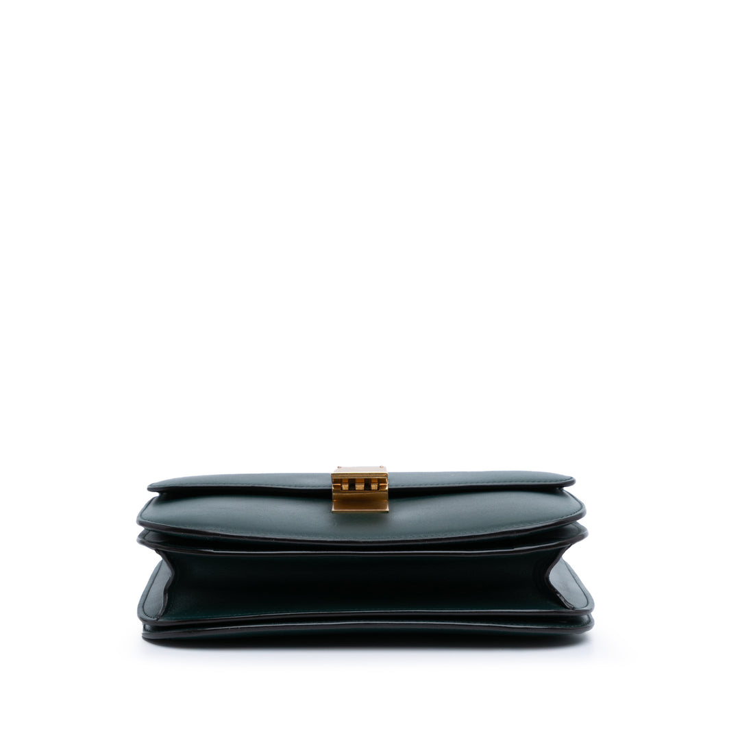Celine Medium Cuir de veau Classic Boîte Vert