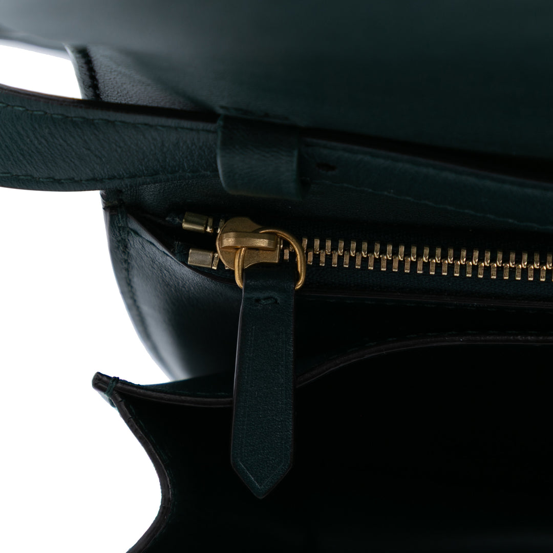 Celine Medium Cuir de veau Classic Boîte Vert