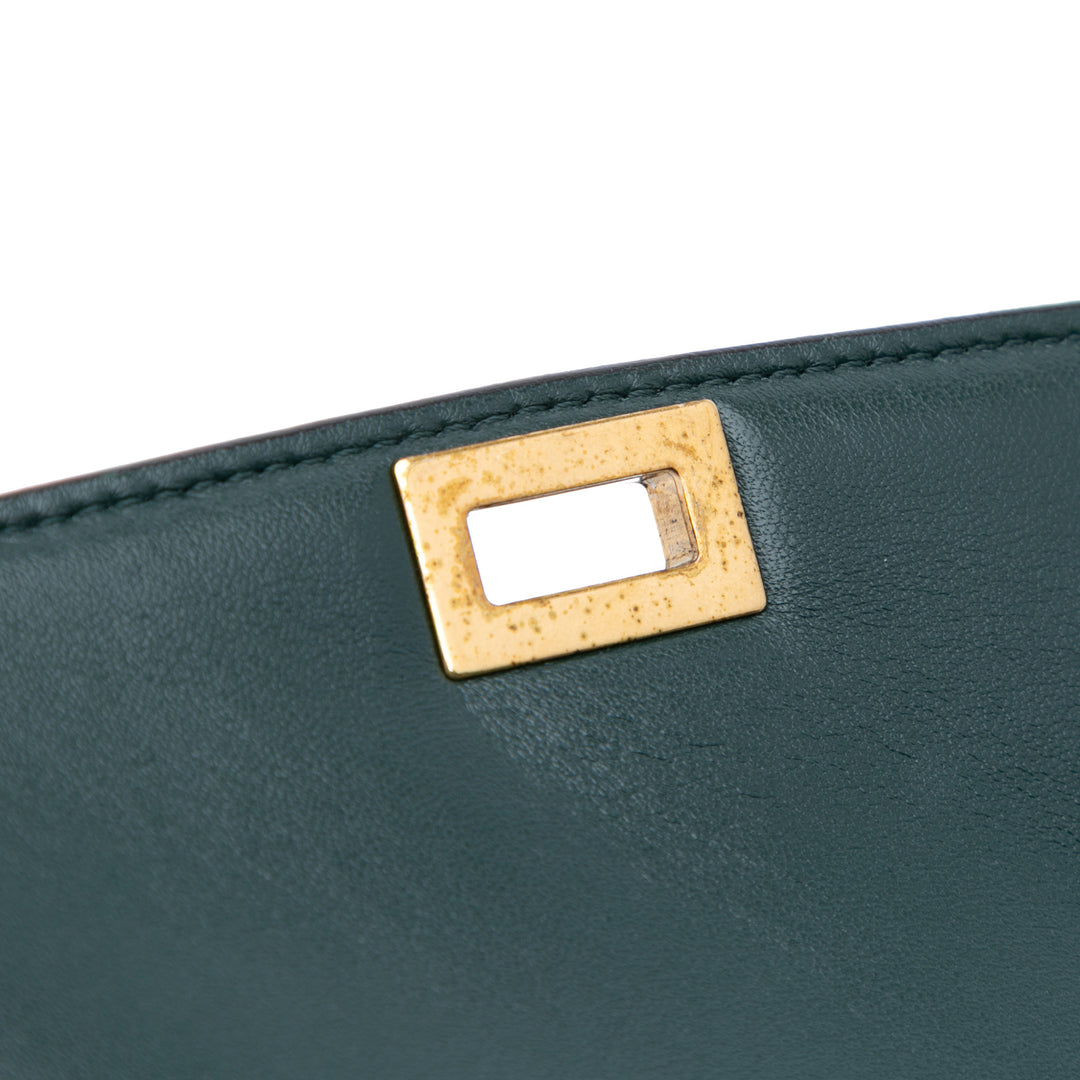 Celine Medium Cuir de veau Classic Boîte Vert