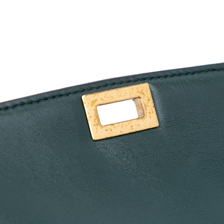 Celine Medium Cuir de veau Classic Boîte Vert