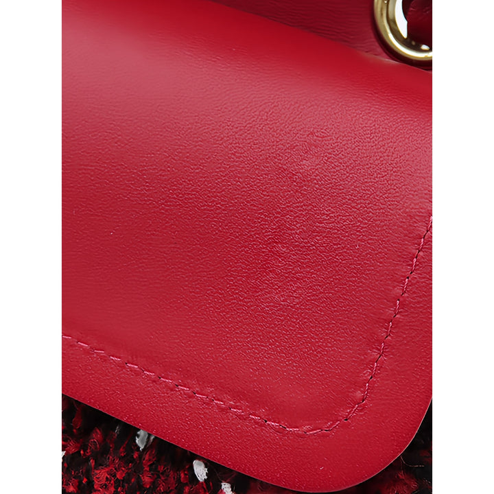 Chanel Classic Double rabat Moyen Tweed Rouge – vue 8 – GABY PARIS