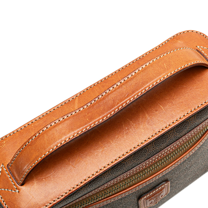 Macadam Coated Canvas Vanity Bag Brown - Gaby Paris