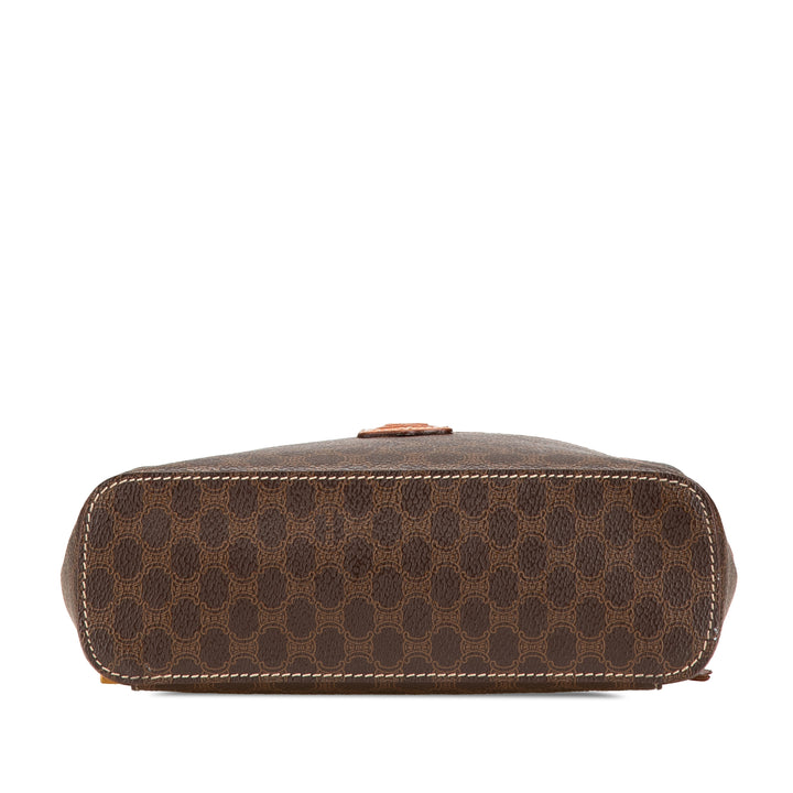 Macadam Coated Canvas Vanity Bag Brown - Gaby Paris