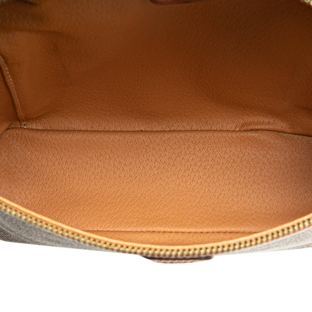 Macadam Coated Canvas Vanity Bag Brown - Gaby Paris