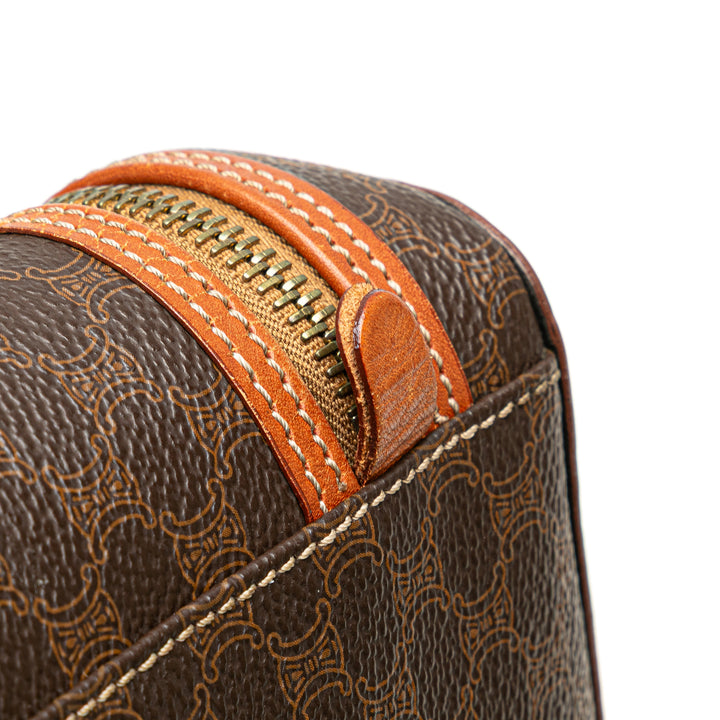 Macadam Coated Canvas Vanity Bag Brown - Gaby Paris