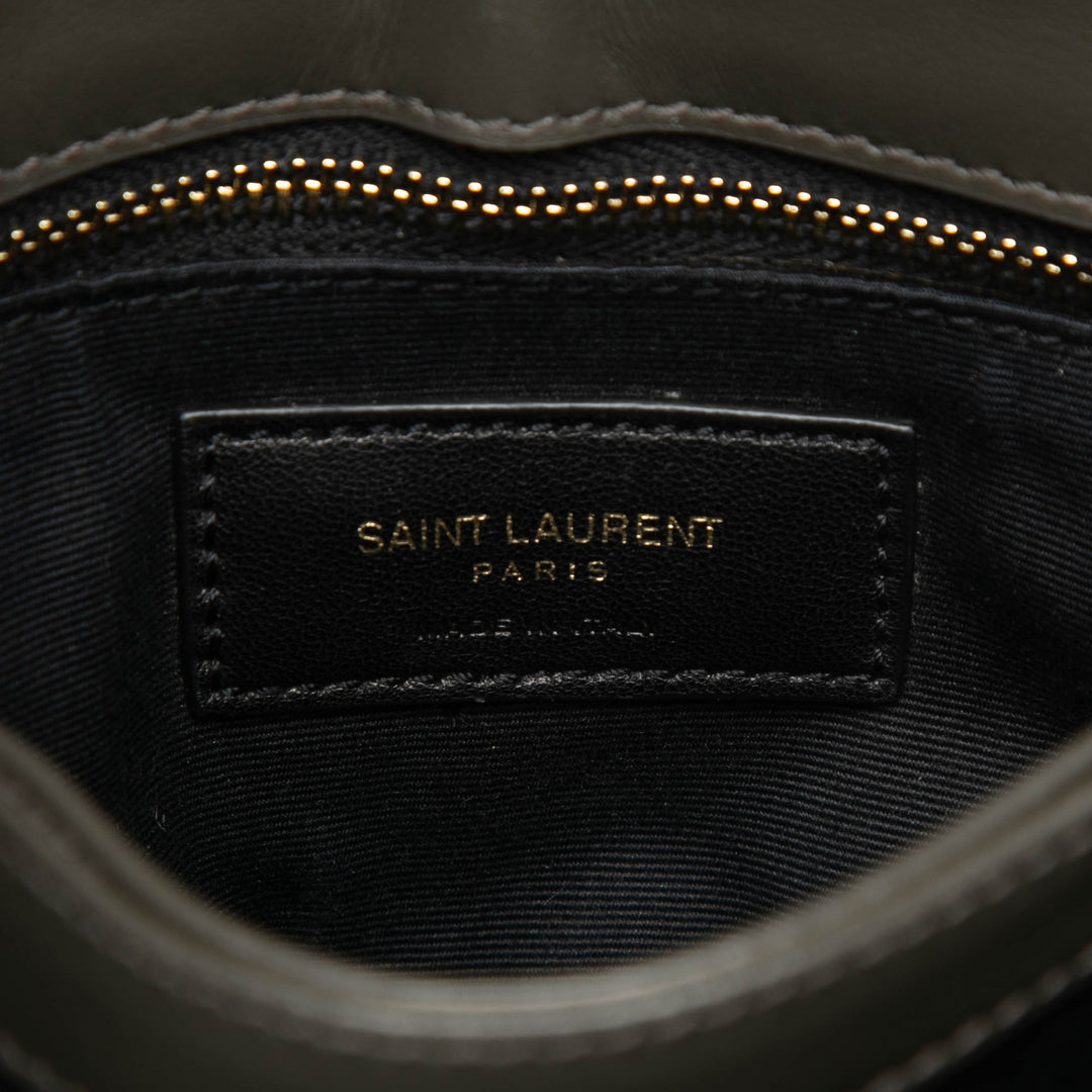 Saint Laurent Toy Matelasse Cuir de veau Monogram LouLou Sac porté croisé