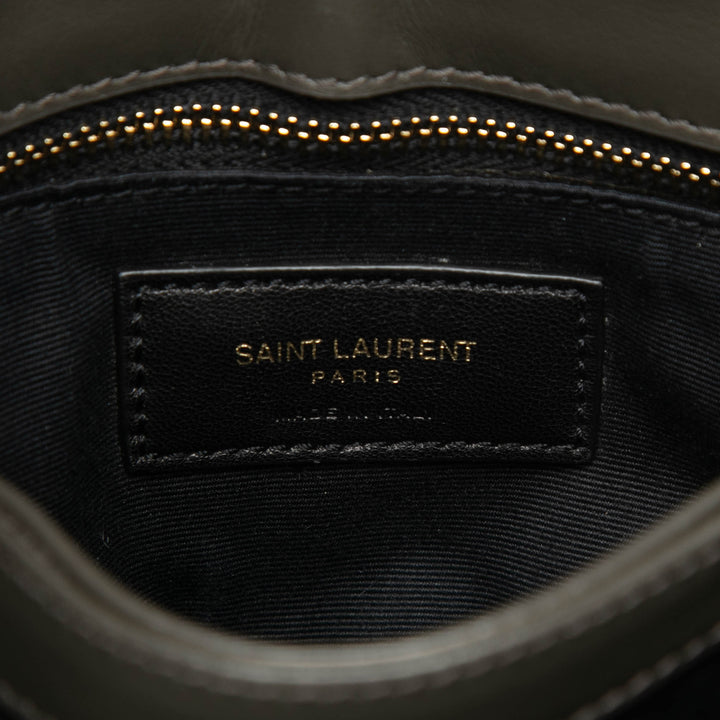 Saint Laurent Toy Matelasse Cuir de veau Monogram LouLou Sac porté croisé