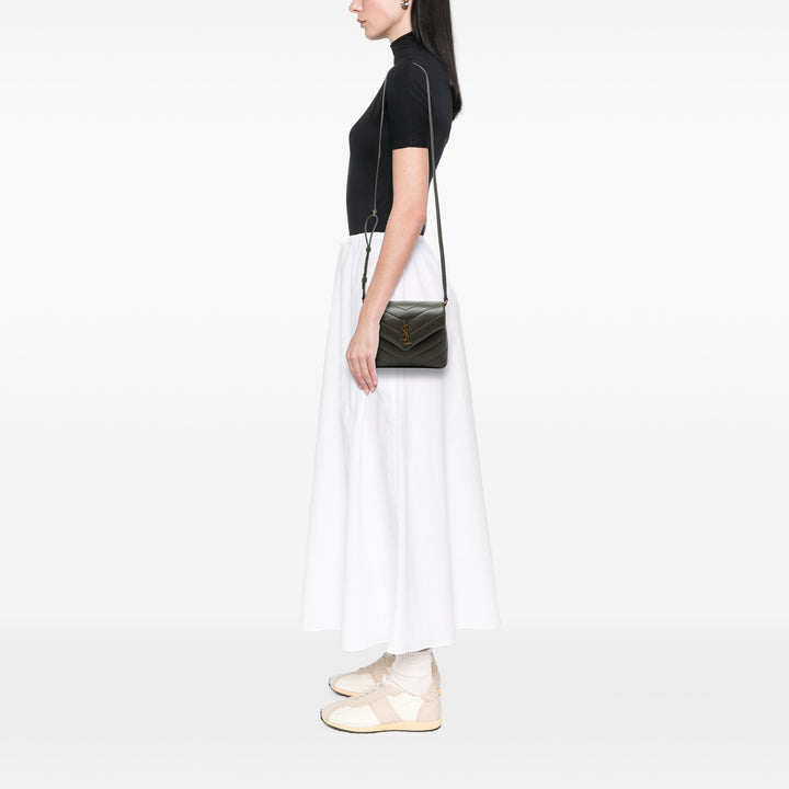 Saint Laurent Toy Matelasse Cuir de veau Monogram LouLou Sac porté croisé