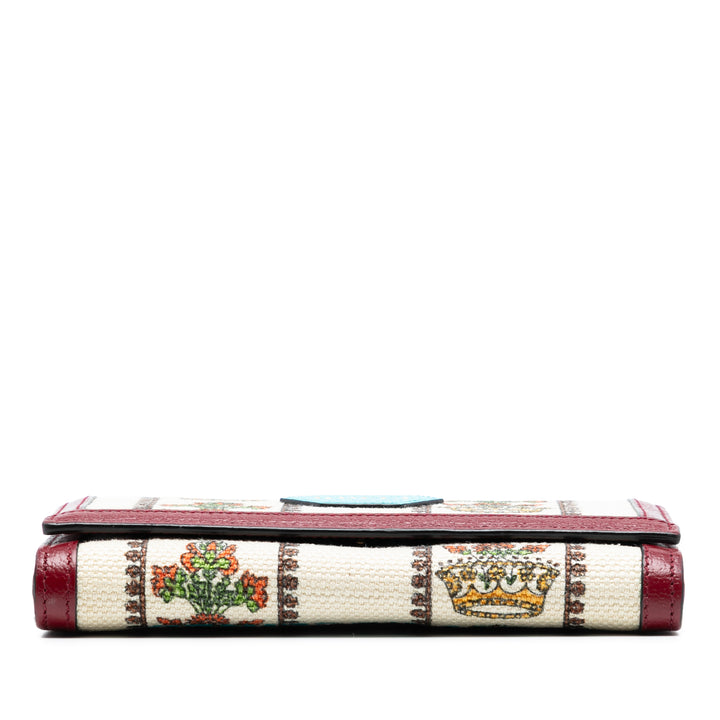 Gucci Toile 100 Centennial Crown Wallet on Chain