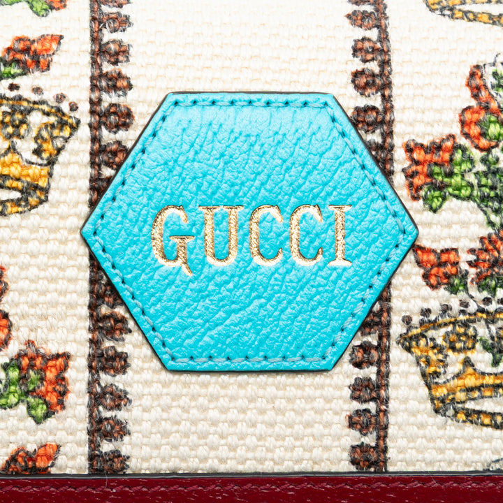 Gucci Toile 100 Centennial Crown Wallet on Chain