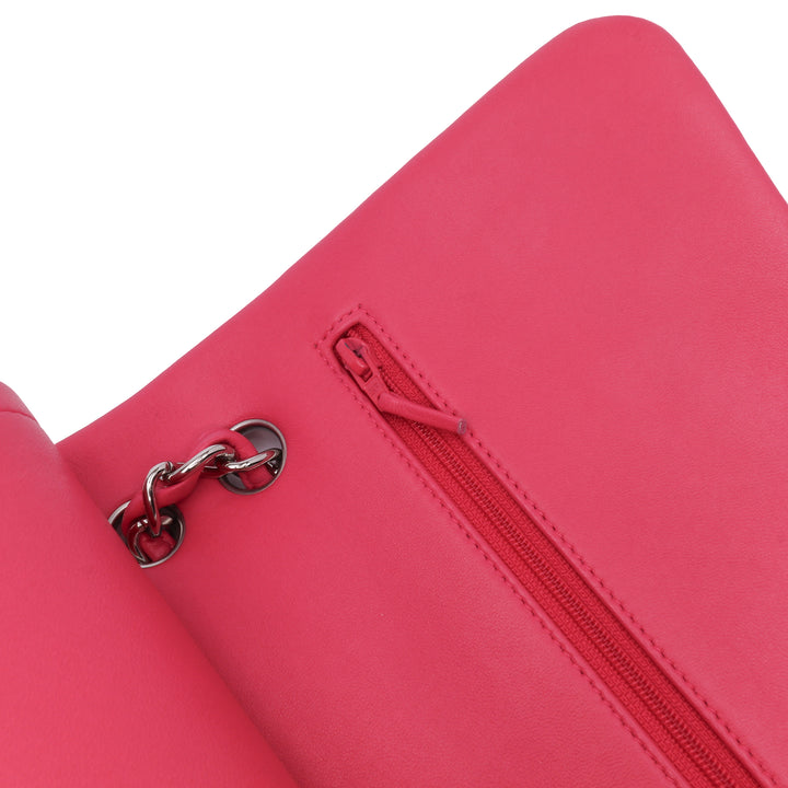 Jumbo Classic Lambskin Double Flap Pink - Gaby Paris