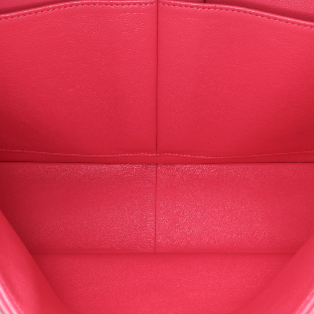 Jumbo Classic Lambskin Double Flap Pink - Gaby Paris