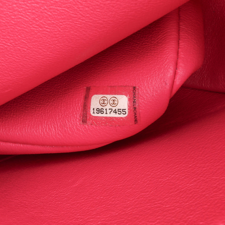 Jumbo Classic Lambskin Double Flap Pink - Gaby Paris
