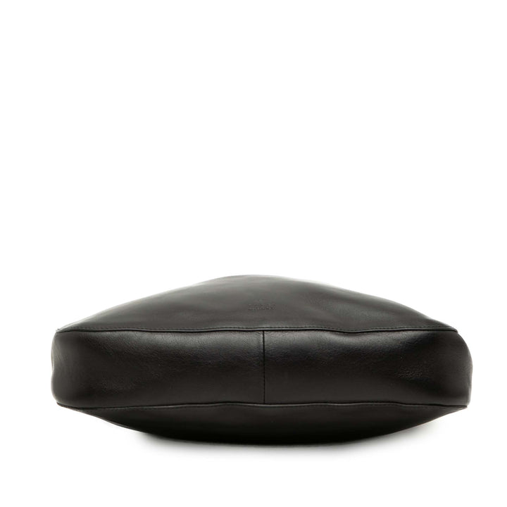 Sac à cordon Cuir de veau Noir
