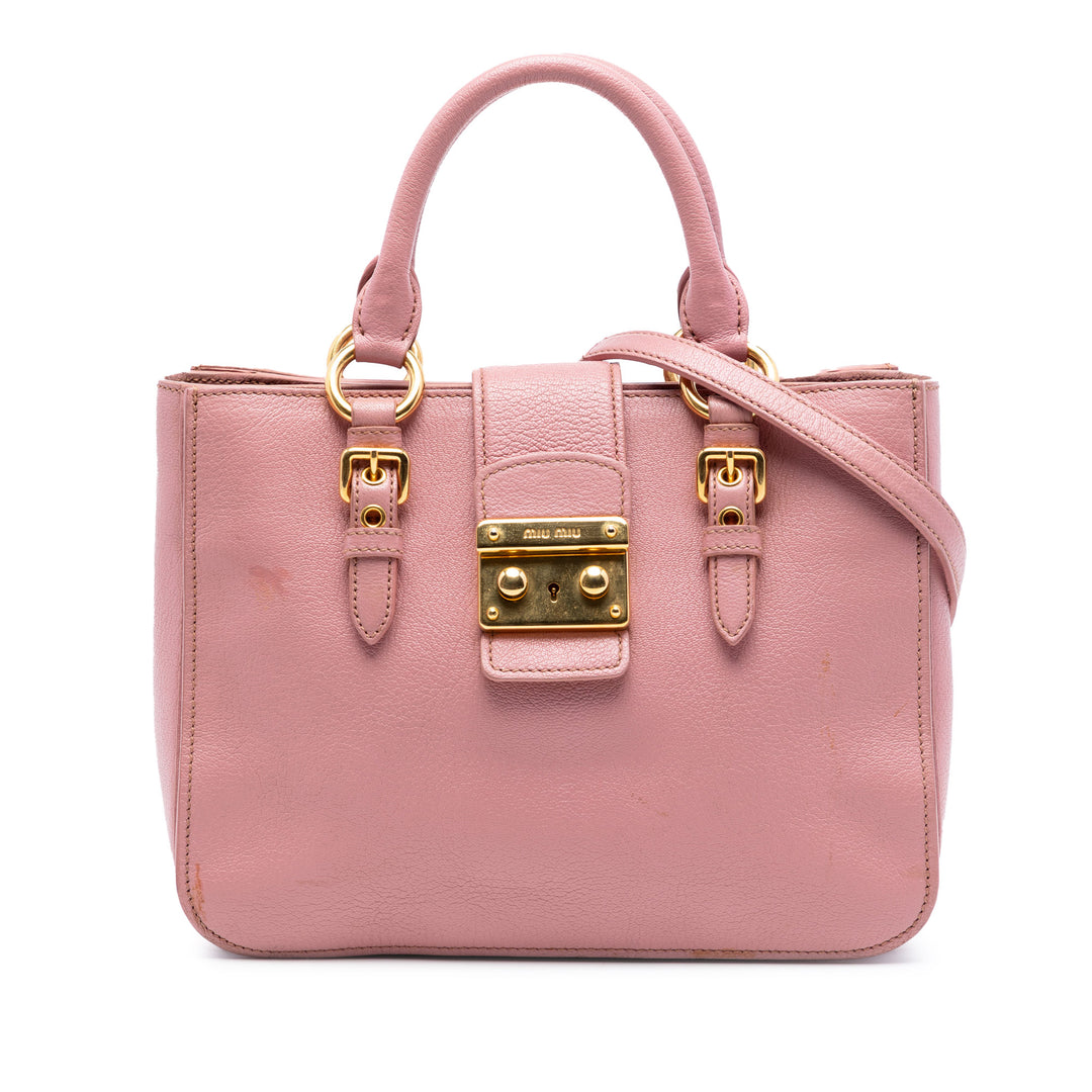 Miu Miu Madras Sac Cuir de chèvre