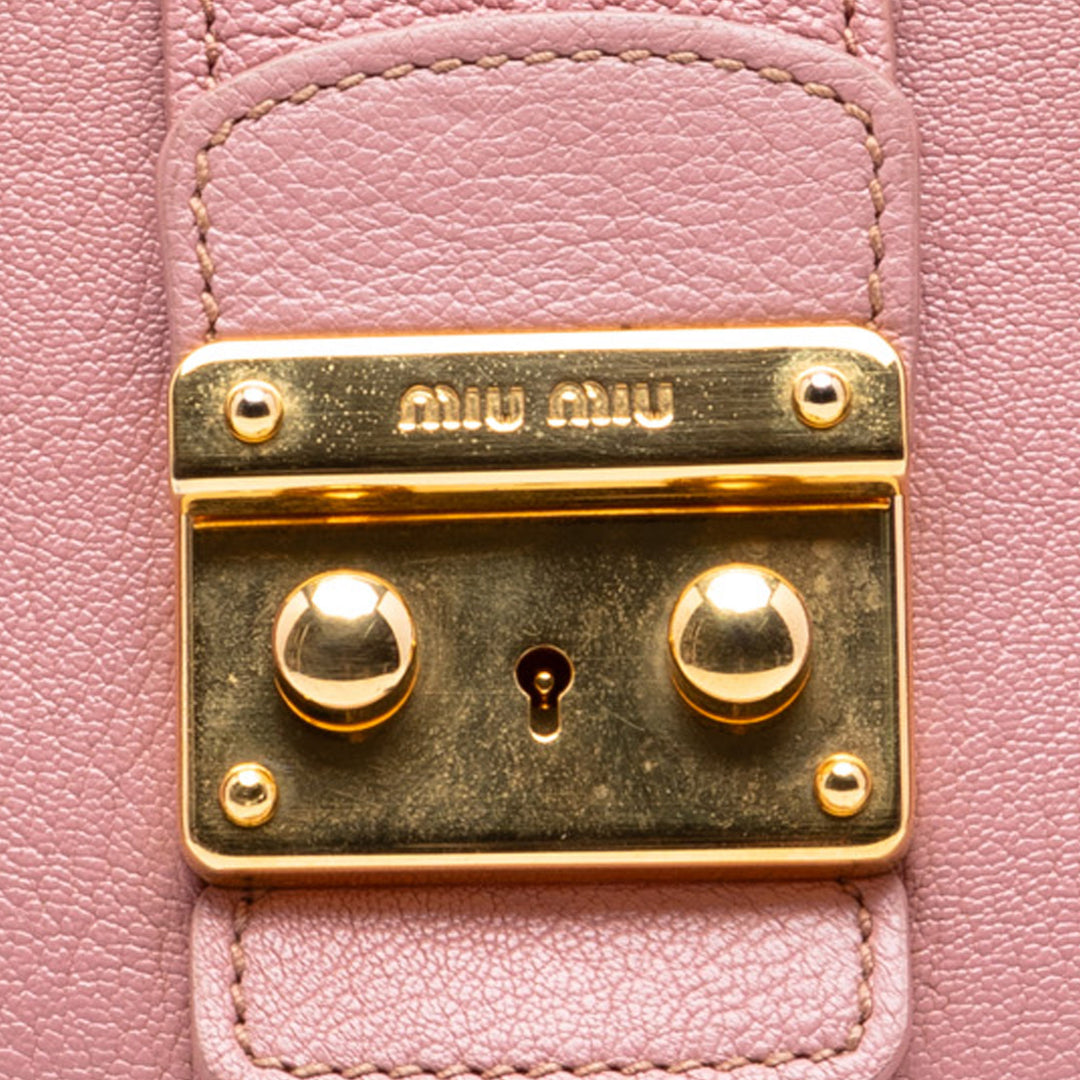 Miu Miu Madras Sac Cuir de chèvre