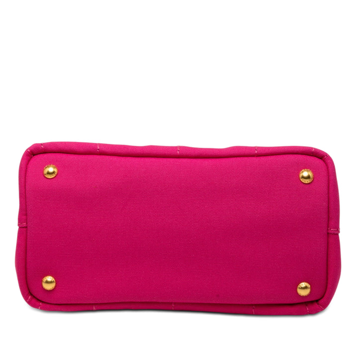 Prada Small Toile Canapa Logo Sac