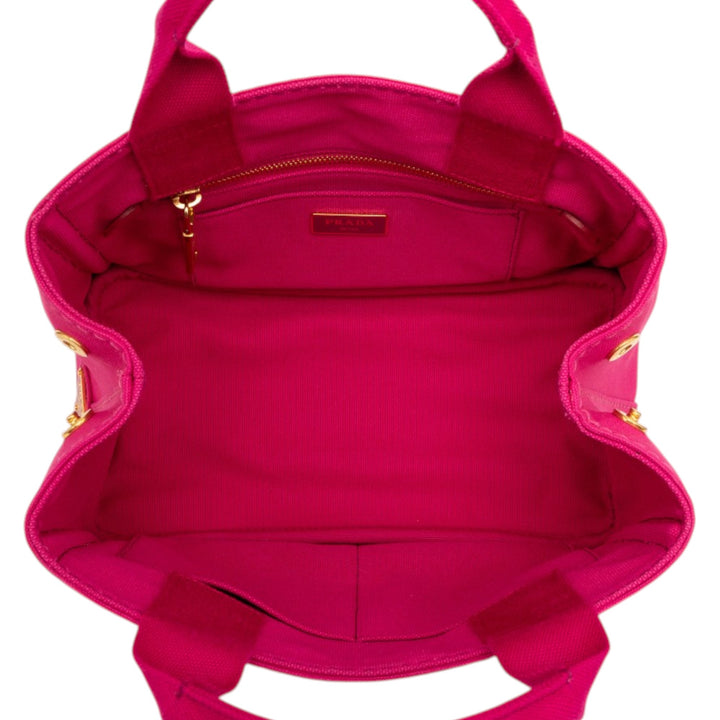 Prada Small Toile Canapa Logo Sac