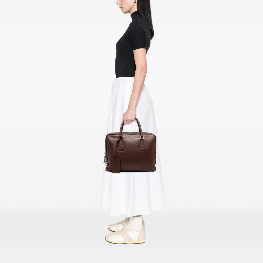 Prada Porte-documents Business Marron – vue 6 – GABY PARIS