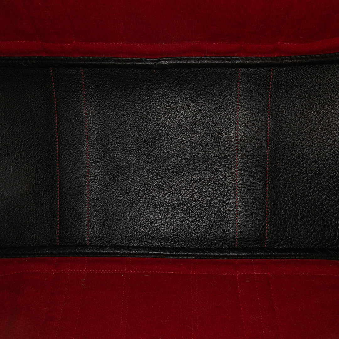 Hermès Ribbed Laine and Negonda Garden Party Voyage 49 Rouge