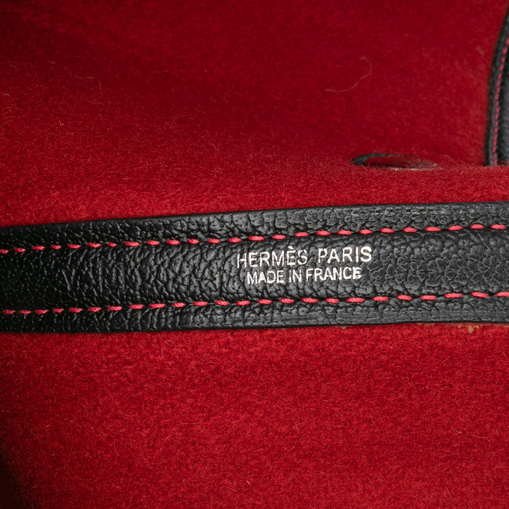 Hermès Ribbed Laine and Negonda Garden Party Voyage 49 Rouge